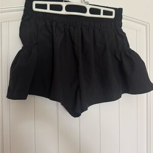Women's Athletic Black Shorts